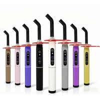歯科用LED光重合器 照射器1秒硬化800～2400mW多彩カラー(充電・直挿し両用）