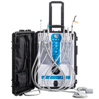 Greeloy®歯科用多機能携帯型ユニット（エアコンプレッサー＋光重合器＋スケーラー付属）GU-P206S