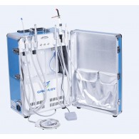 Greeloy® 歯科用多機能携帯型診療ユニット（エアコンプレッサー＋吸引ユニット＋スリーウェイシリンジ＋ハンドピースチューブ付属）GU-P204